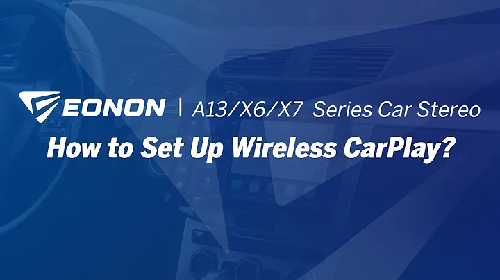 How to Set Up Wireless CarPlay? | Eonon A13/X6/X7 Series Car Stereo