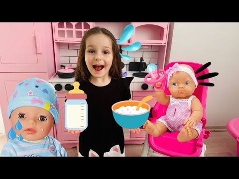 Kız Evcilik Videoları!Ada ile Oyuncak Bebekleri!Kız Evcilik Videosu,Bebek Bakma Videosu,#babyvideos