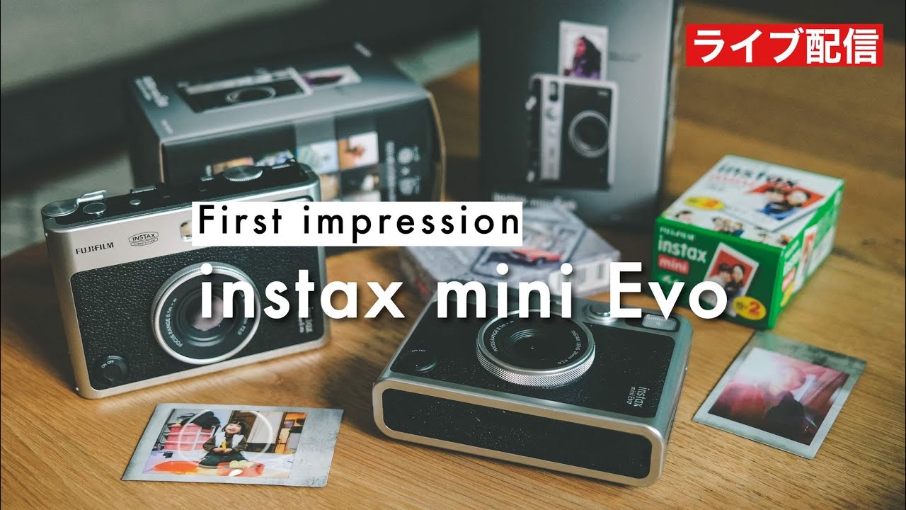 【作例あり】本日発売！instax mini Evo を使ってみた正直な感想！妻も参戦！！ - YouTube