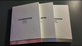 🎀Le Sserafim Easy Album (All Ver.) Unboxing🎀