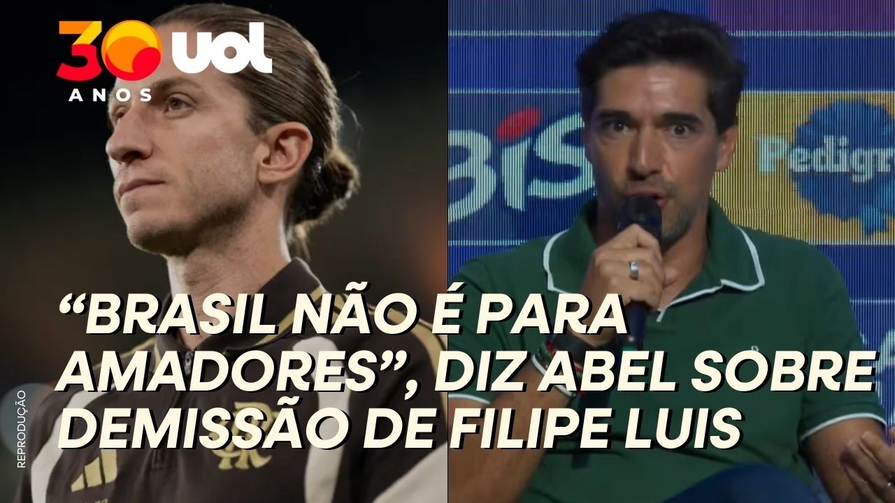 ABEL FALA SOBRE DEMISSÃO DE FILIPE LUIS NO FLAMENGO: 'BRASIL NÃO É PARA AMADORES'