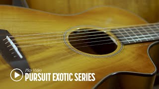 Pursuit Exotic Concert Cutaway Myrtlewood-Myrtlewood Acoustic-Electric -Bourbon Burst-No Style