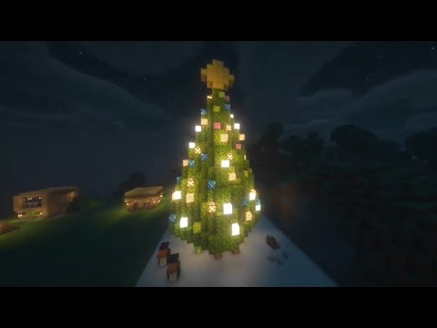 Easy Minecraft Christmas Tree Tutorial #shorts #shortsfeed # ...