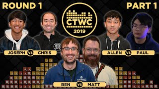 2019 CTWC Classic Tetris Rd. 1 - Part 1 - JOSEPH/CHRIS BRADY + Ben/Matt + Allen/Paul