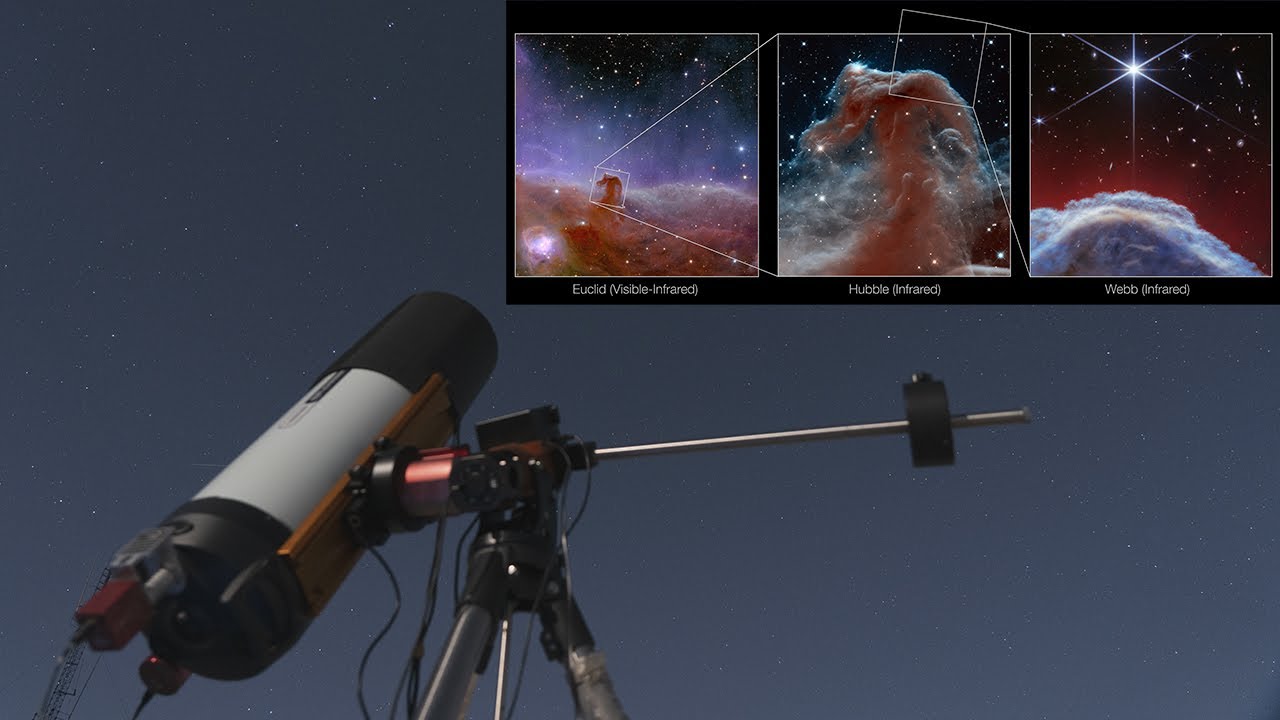 See the new JWST Horsehead nebula through my telescope [4k] - YouTube
