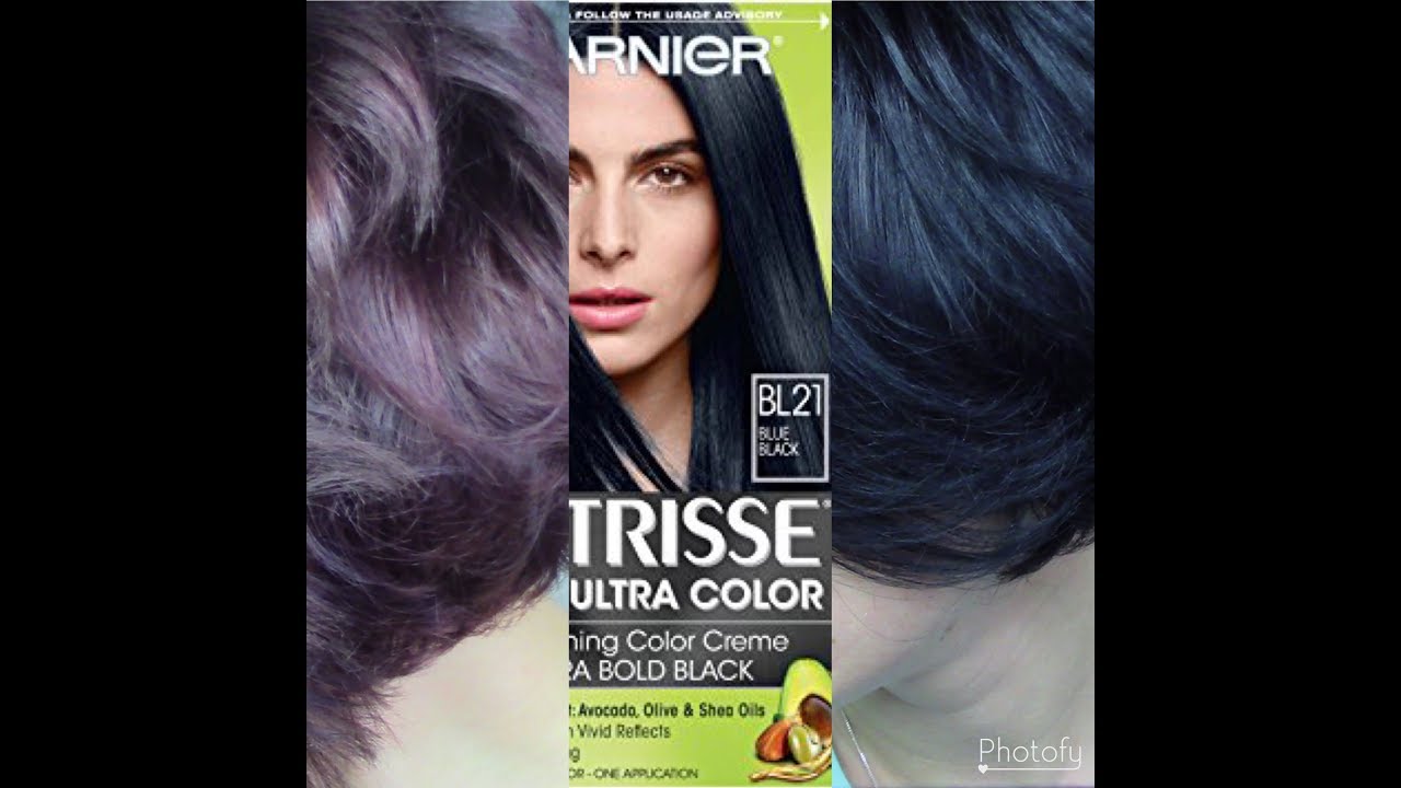 jennodonnell, hair dye, hairdye, dye, black, blue black, garnier, nutrisse,...