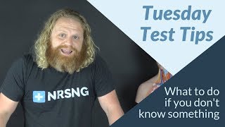 What To Do When You Don't Know Something in Nursing School - Tuesday Test Tips