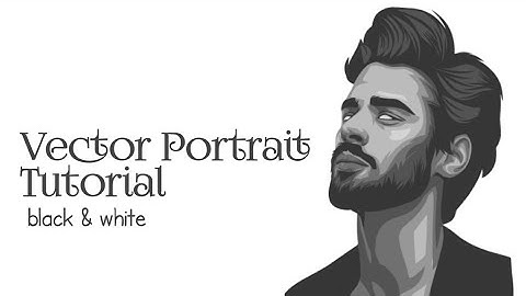 Vector Portrait Tutorial [ black & white ] | Infinite Design | Abir | Vector Illustration BD