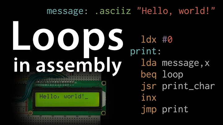 How assembly language loops work