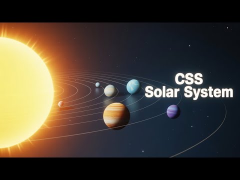 CREATE Your Own AMAZING Solar System Animation with HTML and CSS!