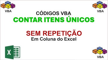 Códigos Excel VBA para Contar Itens Únicos em Coluna da Planilha
