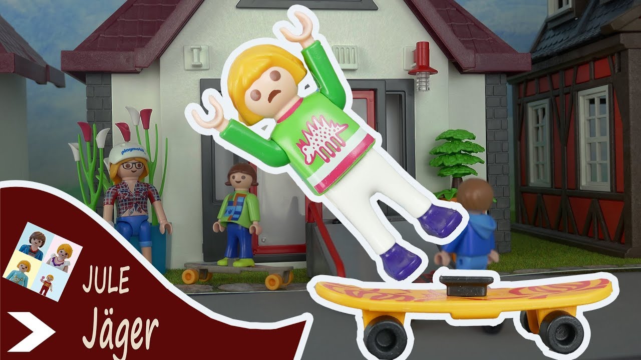 Playmobil Film deutsch - Der Skateboardunfall - Jule ist verletzt - Kinderfilm mit Jule Jäger