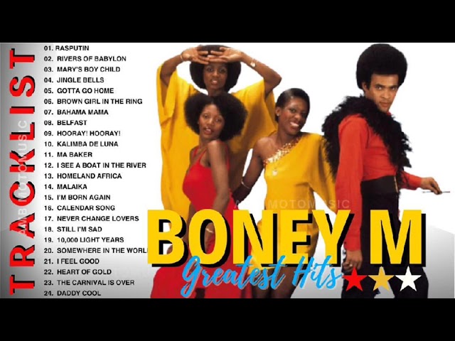 BONEY M Greatest Hits Full Album - The Best of BONEY M 2024 class=