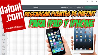 Como instalar fuentes en ipad o iphone para usar con Desing Space de Cricut