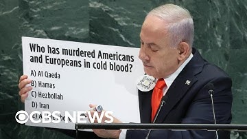 Netanyahu gives defiant speech to U.N. General Assembly after walkout of delegates