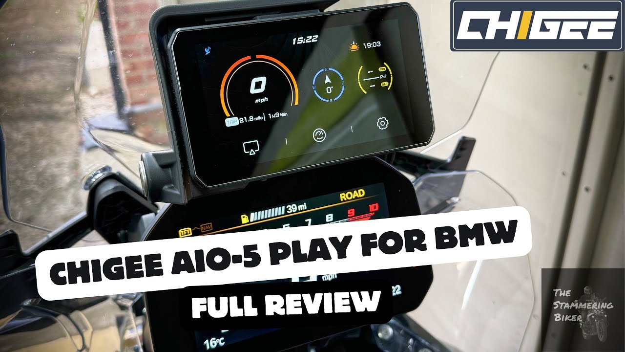 The best CarPlay for your BMW R1300GS? - CHIGEE AIO-5 Play review ...