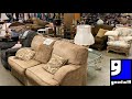 GOODWILL SHOP WITH ME FURNITURE TABLES ARMCHAIRS SOFAS CHRISTMAS DECOR SHOPPING STORE WALK THROUGH