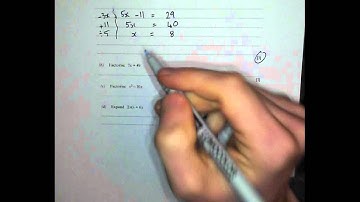 Solving Linear Equations - Q7 GCSE Maths Revision Walking Talking Topics with Mr Barton