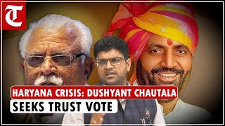 Haryana crisis: Former Deputy CM Dushyant Chautala writes to Governor Dattatreya, seeks floor test
