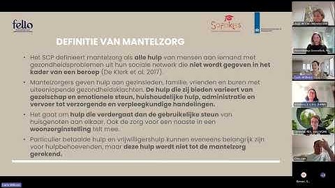 Webinar 1: Werk en Mantelzorg in de UMC’s – Ambassadeursprogramma Fello | SoFoKles