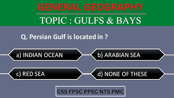 Important Geography MCQS for CSS PMS FPSC NTS| World Geography Mcqs| General Knowledge| Past Papers