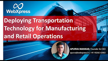 We help manufacturers and retailers with our WebXpress Transportation Solution || WebXpress