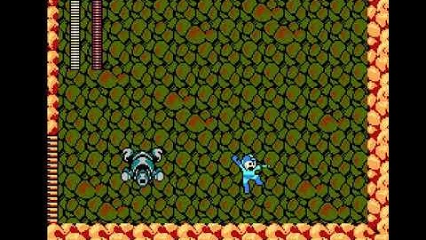 Mega Man 3 - Hard Man (buster only, no damage) method 4: hard (staying close to him)