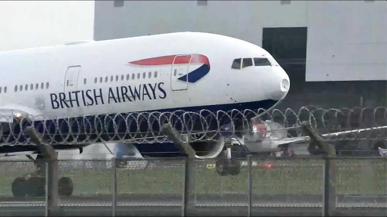 Plane Nose Hits Object