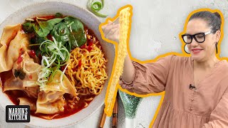 My best dumpling hack EVER beef wonton noodle soup in just 15 minutes | Marions Kitchen