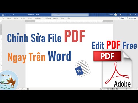 Chỉnh sửa file PDF đơn giản ngay trên Word mới nhất 2023