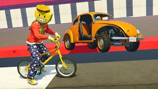 CORRE O TE ATROPELLO! HABILIDAD EXTREMA!!  GTA V ONLINE