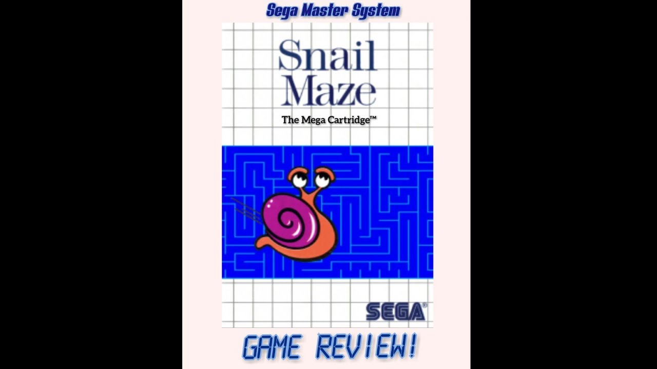 Sega Master System Snail Maze Game Review! YouTube
