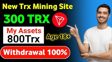 BEST TRON TRX CLOUD MINING WEBSITE || TRX NEW SITE TODAY || TRX MINING TODAY || TRX MINING SITE 💰