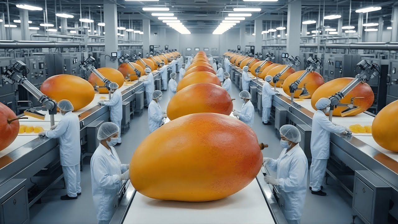 Inside a Modern Mango Processing Plant: From Farm to Juicy Slices & Mass Production
