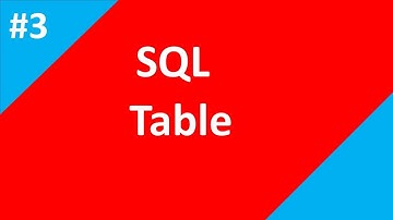 Create table in sql | Part -3 | SQL tutorial for beginners | Tech Talk Tricks