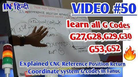 Learn About G27,G28,G29,G30,G52,G53 all G codes from fancy Controller CNC programming in hindi