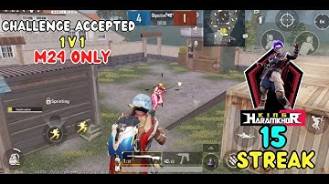 Challenge Accepted 1v1 M24 Only | TDM | BGMI | KingHaramkhor |