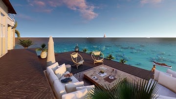 Bali beach resort  - Lumion animation