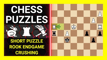 Chess Puzzles to Practice. Themes: Short puzzle, Rook endgame, Crushing. Learn Chess