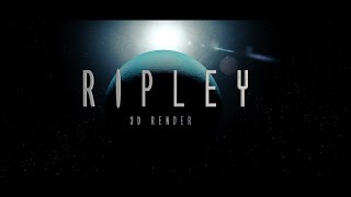 Element 3D render of Ripley and xenomorph