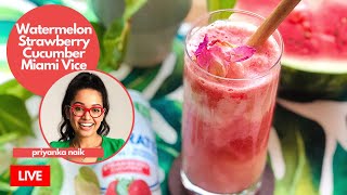 A Watermelon “Miami Vice” Cocktail You’ll Want to Sip All Summer