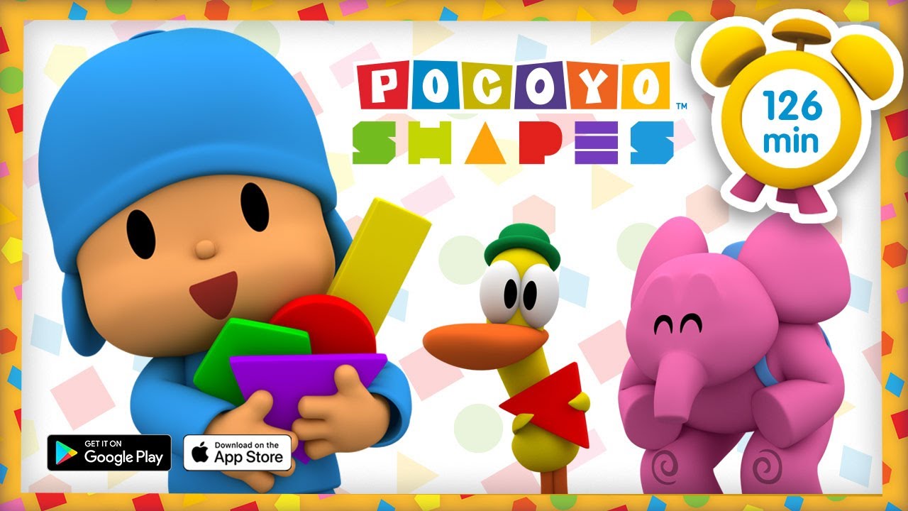 Pocoyo En Espanol Aprende Formas Geometricas 126 Min Caricaturas Y Dibujos Animados Para Ninos Youtube