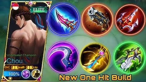 Chou New One Hit Build | Mlbb Chou Best Build In Solo Rank 2023 #mlbb #solorank #topchou