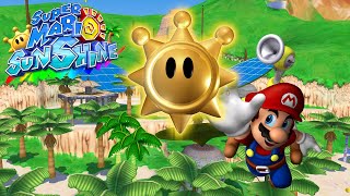 Super Mario Sunshine (GC) [4K] - Gelato Beach - All Shines (No Damage)