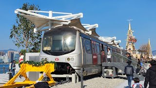 [烏蠅頭跨過大海] 港鐵東鐵線中期翻新列車 MLR-Train E96/E77(196/377) 於灣仔海旁展出
