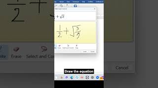 Simplest Way to Insert Equations in MS WORD!#microsoftword #viral #fyp