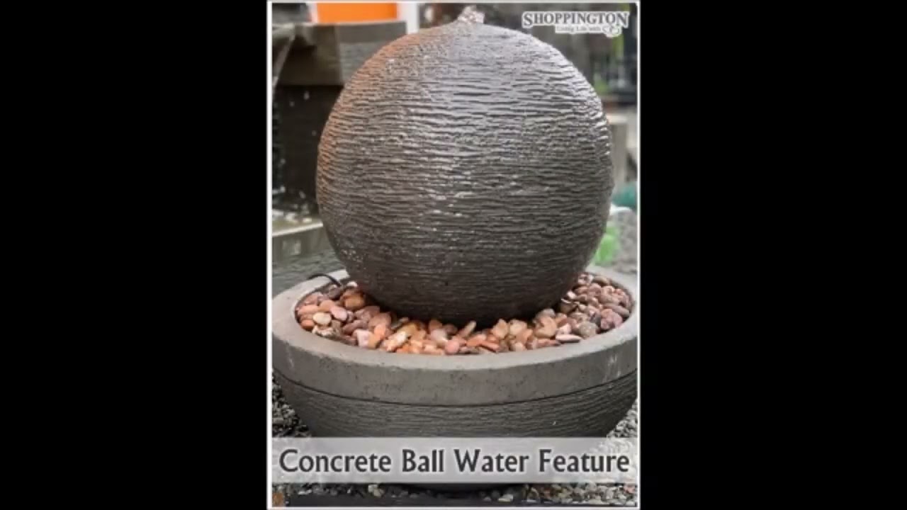 Concrete Ball Water Feature, Shoppington   Te Kuiti