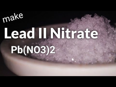 Lead II Nitrate : Preparation and Properties