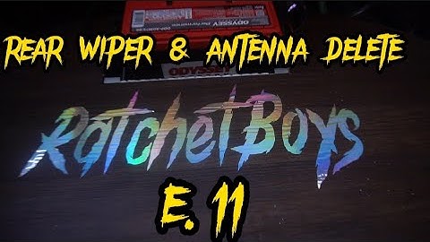 mk3 Supra rear windshield wiper & antenna delete. Ratchetboys E.11