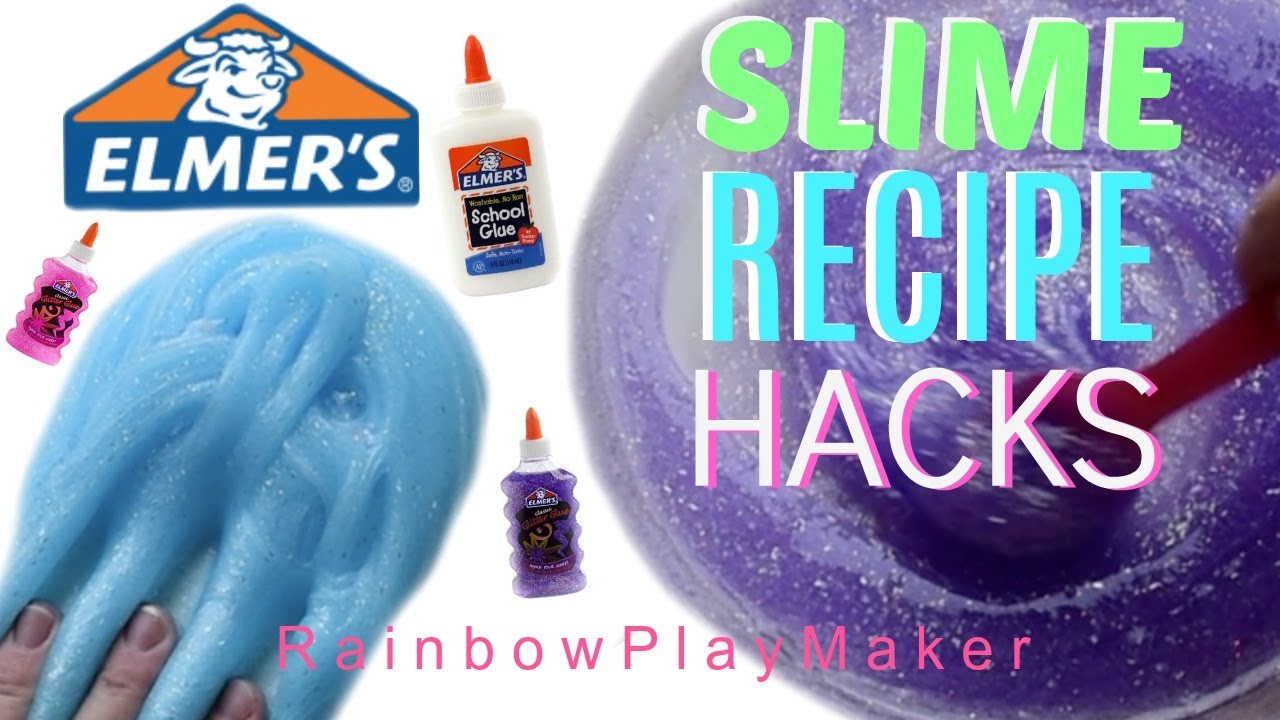 TESTING ELMER'S SLIME RECIPE HACKS!! MAKE PERFECT SLIME EVERY TIME! KID  FRIENDLY & NO BORAX!!! - YouTube